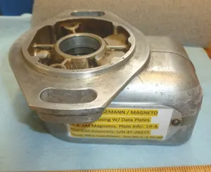 EISEMANN H27-140 MAGNETO HOUSING w/ DATA PLATE (Aircraft / Aviation)